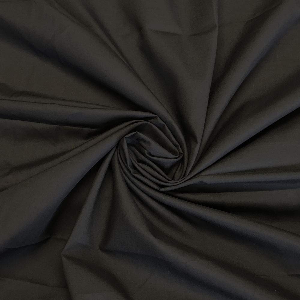 Polycotton Sheeting Fabric by The Meter Extra Wide 244cm 96 Inch Wide (Black)
