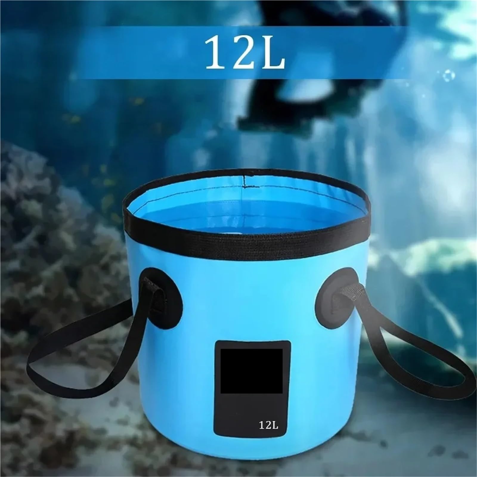 Seau De PêChe Pliable Lot de 2 seaux Pliables 12 L, Portables, for Voyage en Plein air, for l'eau, for évier, Sac Lavage, for Voiture, Multifonction, for Le Camping