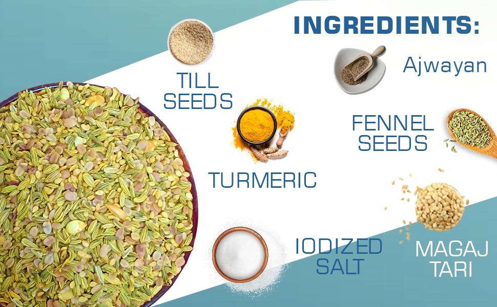 Image of AMRUT Combo Of Dhanadal + Till + Saunf + Rajwadi Mukhwas - (200gm X 4 = 800g) (Pack Of 4) / Salty Coriander Seeds /Royal Digestive Crunchy And Tasty Mouth Freshener