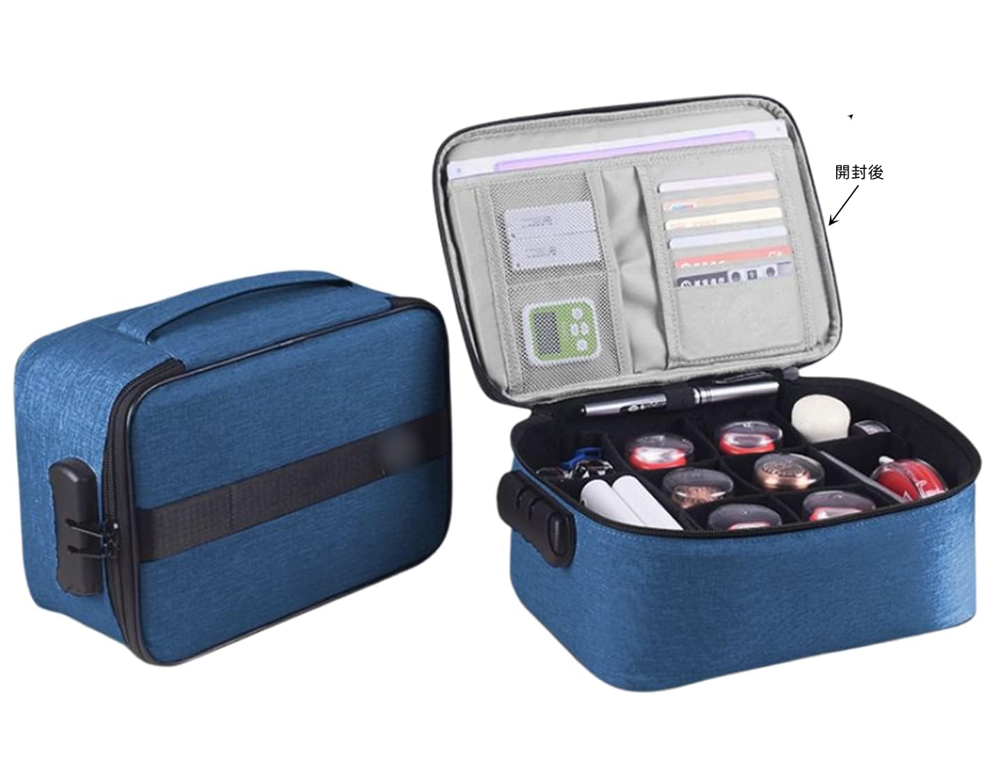 Amazon | 印鑑ケース 法人印鑑 大容量収納 印鑑保存袋 ダイヤルロック