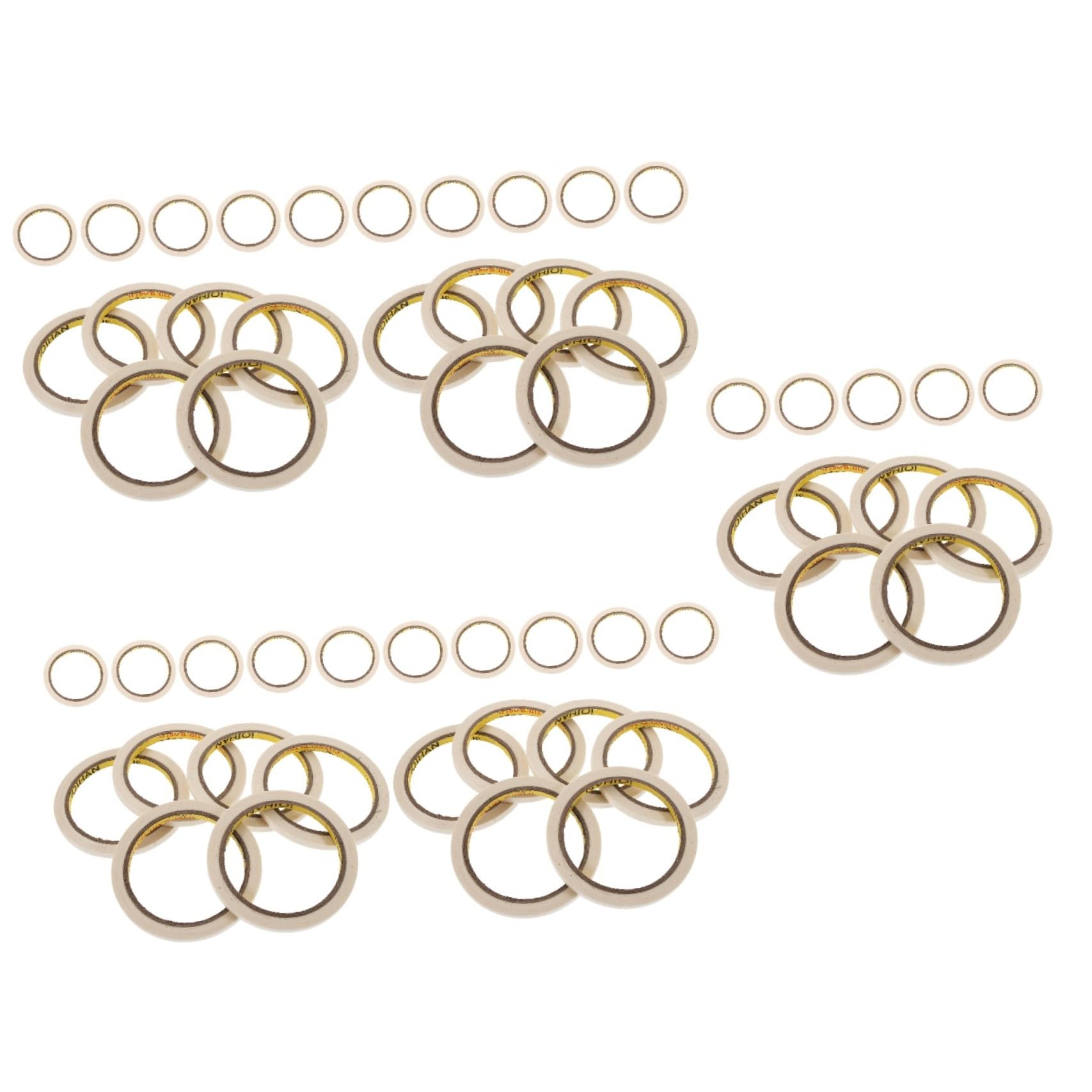 Housoutil 5 Ensembles Ruban De Masquage Papier Flexible Pour Peinture Décoration Projets Artistiques Compatible Surfaces Variées 20 Rouleaux*5