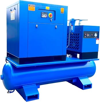 7.5KW Rotary Screw Air Compressor 10HP 39CFM@150PSI 230V 3-Phase 80Gal