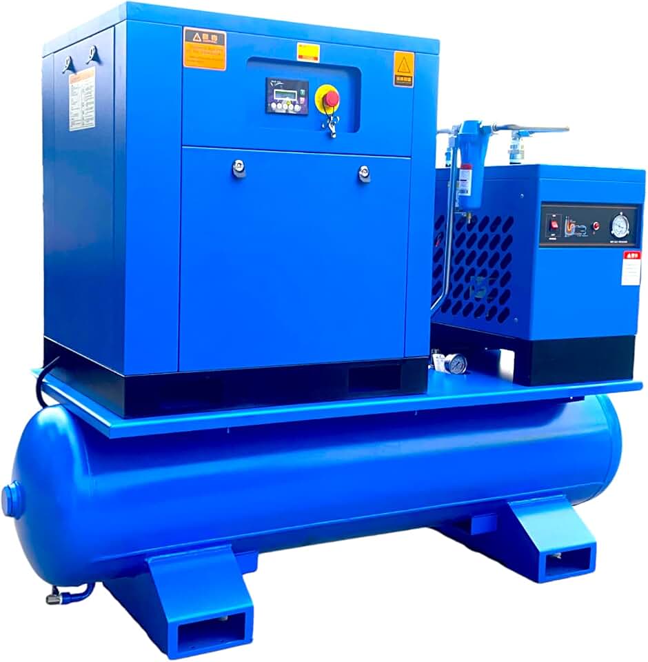 7.5KW Rotary Screw Air Compressor 10HP 39CFM@150PSI 230V 3-Phase 80Gal