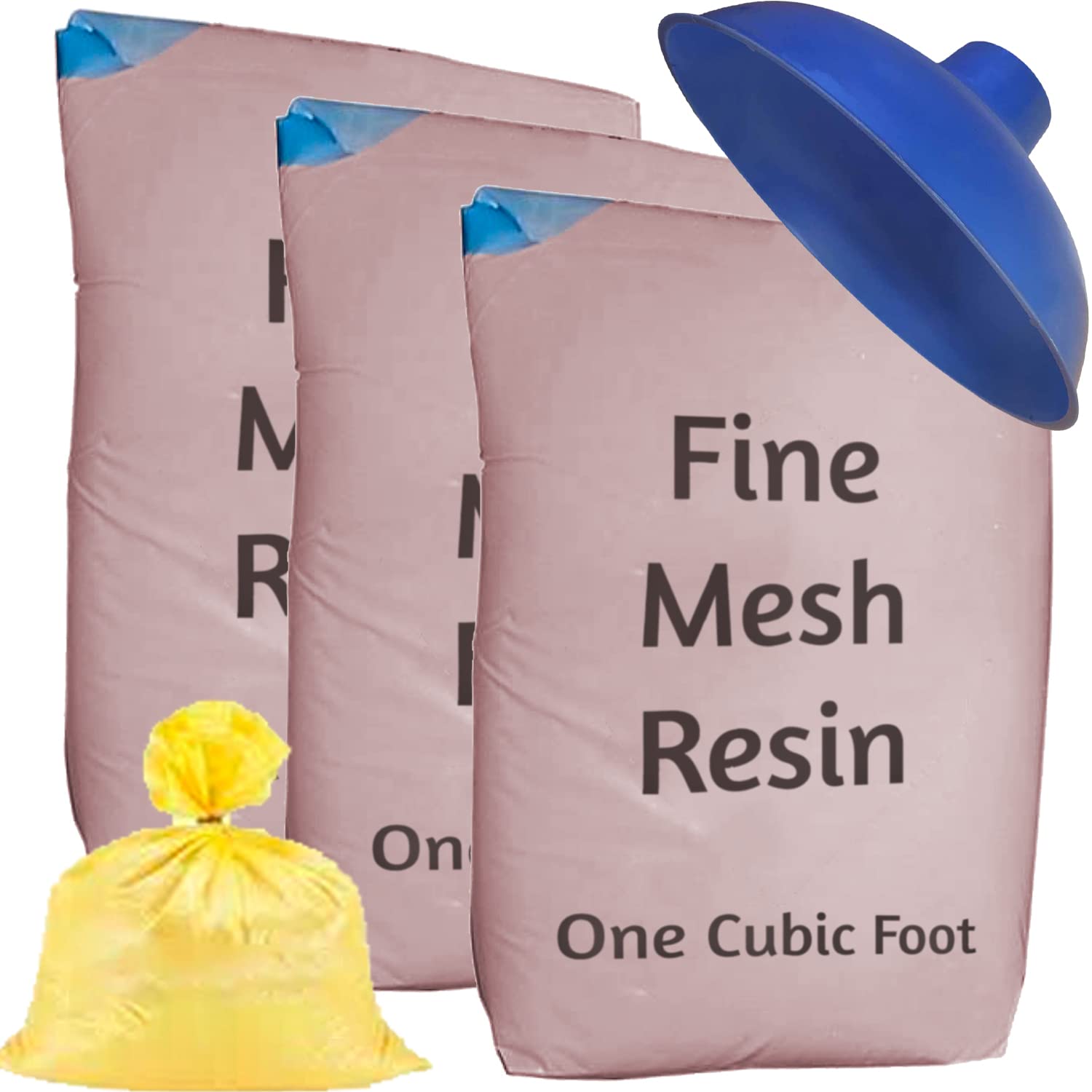 Fine Mesh Iron Pro Water Softener Refill Kit - 3 cu ft (96k) with funnel