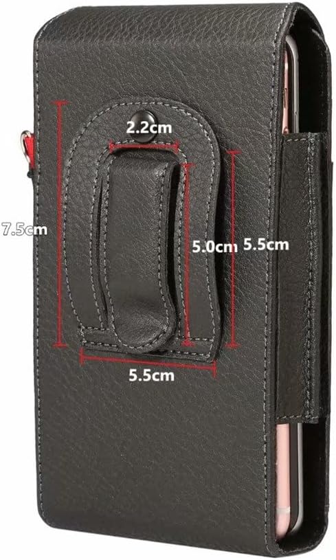 Strap Pouch Leather Mobile Phone Bag Wallet Case Men Waist Belt Clip Holster