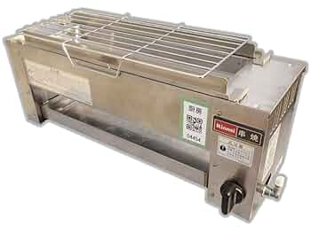 Rinnai 串焼 都市ガス ガス 串焼き器 RGK-61D 楽天市場】リンナイ串焼き 61号 ガラス 式 人気 遠赤焼物器