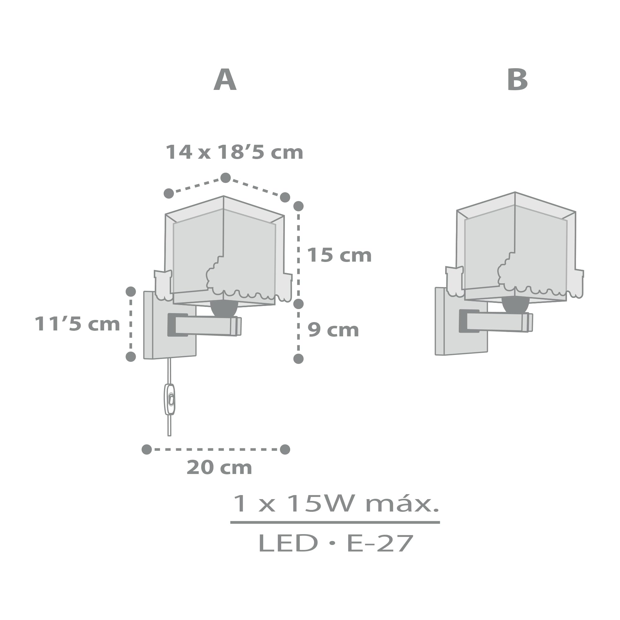 Dalber Lámpara Aplique Pared Infantil Tren Verde 63539 E14 | Lámpara aplique de pared con instalación directa a la corriente o mediante cable con interruptor incluido. The Night Train