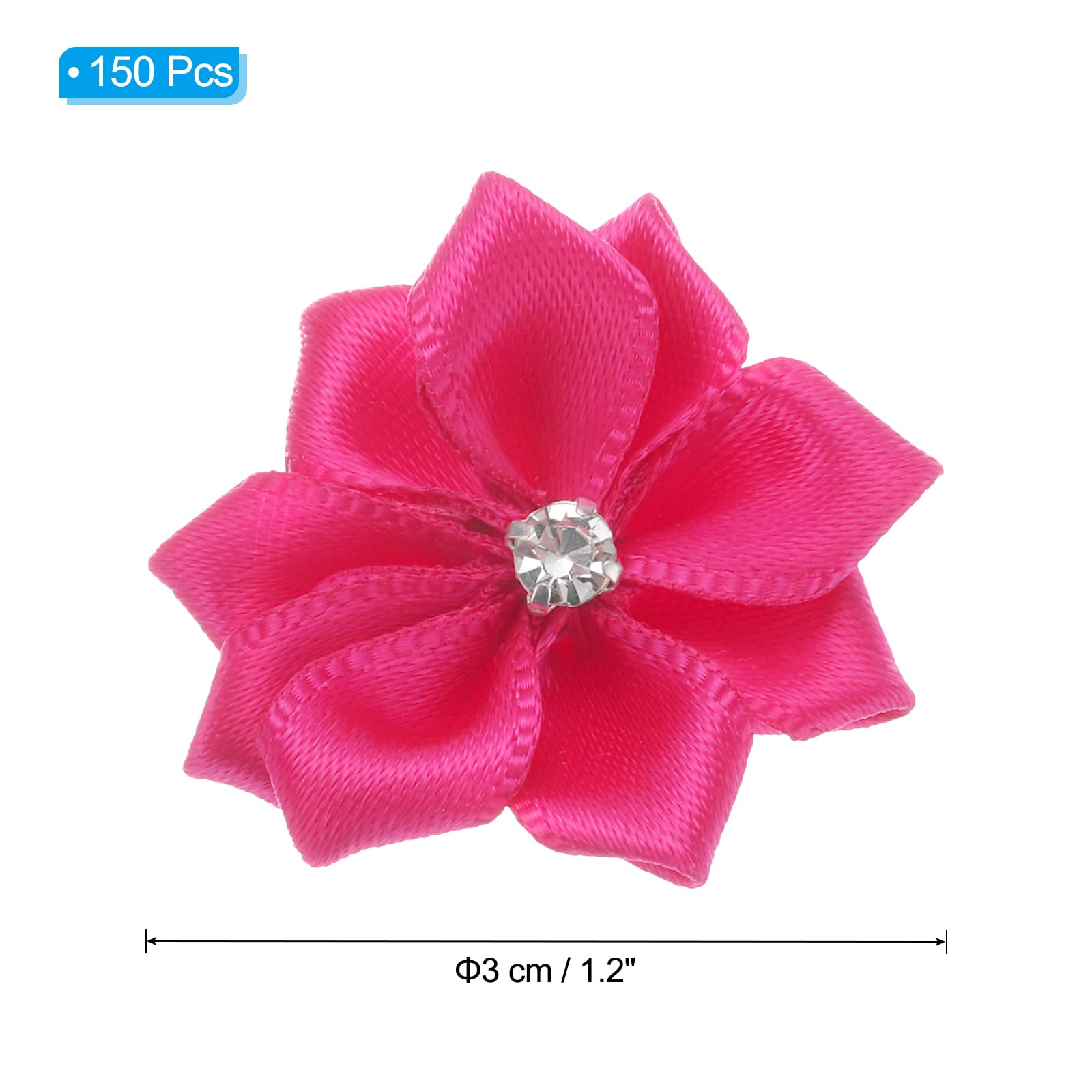 PATIKIL 1.2 Inch Small Ribbon Flowers - Image 2