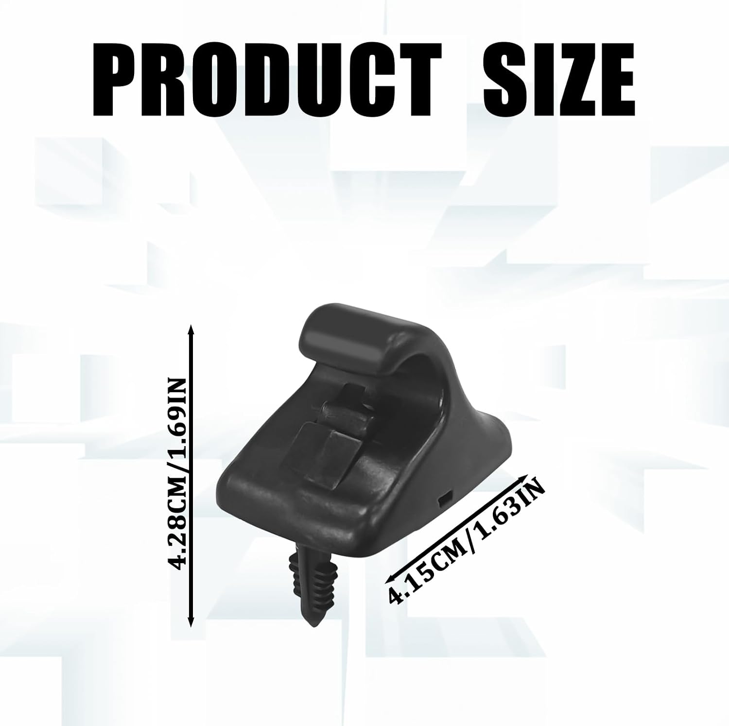 2PCS Car Sun Visor Retainer Clips, 85235-B1000 Sun Visor Holder Hook Bracket, Interior Visor Support Fastener Clip Replacement Accessories Universal for Most Cars Trucks SUVs (Black)