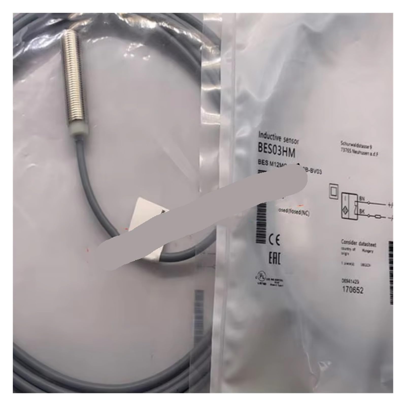 UITGVDQAT 2pcs inductive Proximity sensor BESM12MG-UOC30B-BV03