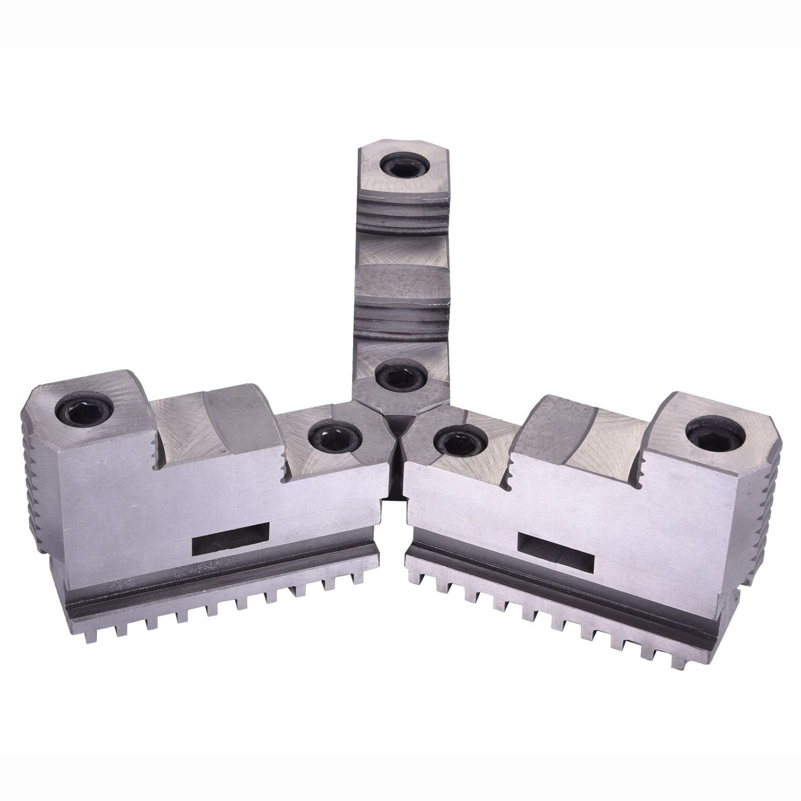 Mors De Mandrin Réversibles K11/K21-160A/200C/250C/315C/320C/325C/380C/400C/500A/630A Pour Mandrin Autocentrant À 3 Mors, Mors À Double Usage Pour Tours Et Centres D'Usinage(200mm)