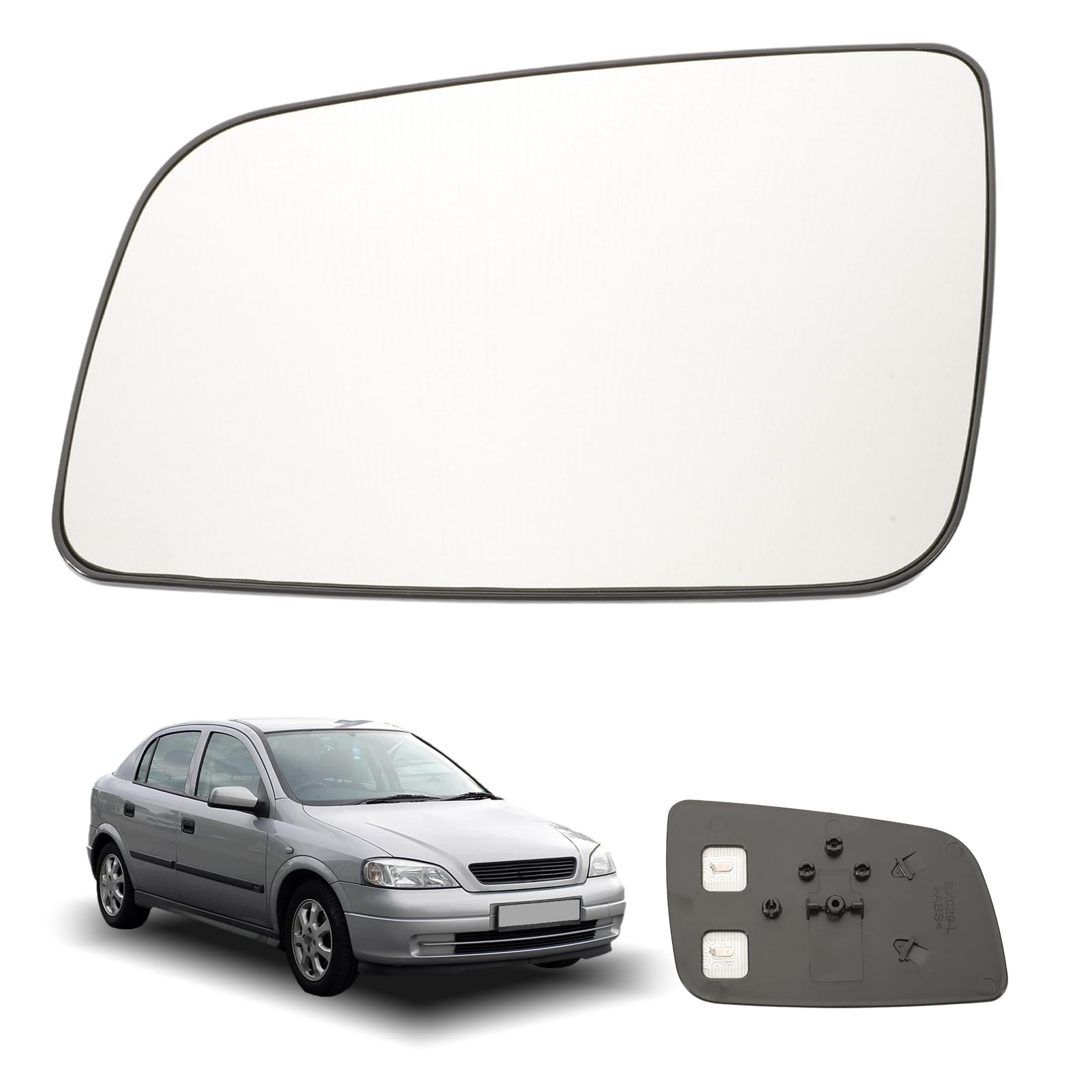 Cristal Retrovisor Izquierda per O.pel Astra G 1998–2004 Calefactable Cristal espejo Retrovisor lateral izquierdo adecuado para asférico