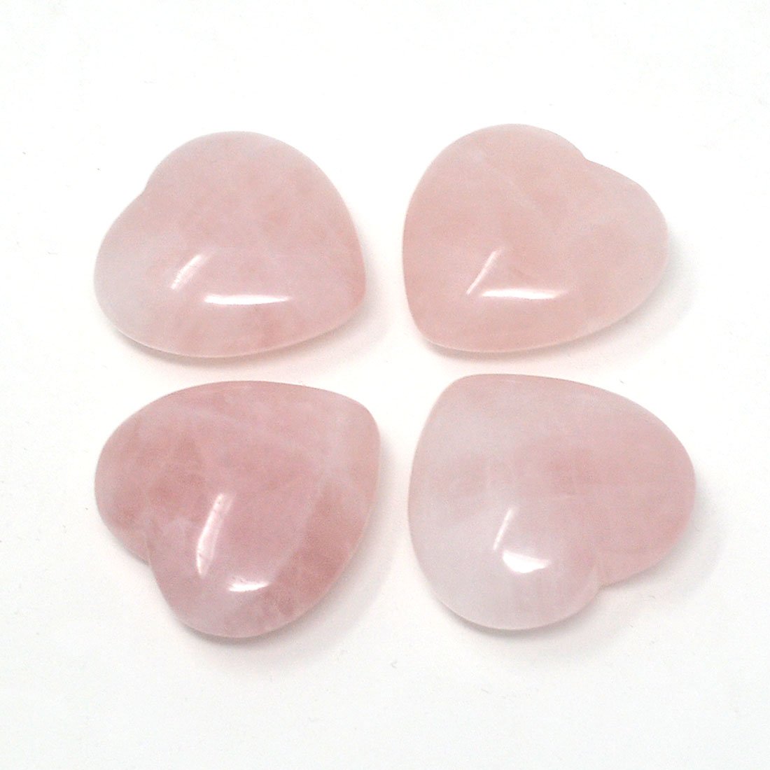 Y 保管品 ローズクォーツ パワーストーン 小型 天然石 置物 恋愛運 S ディープ ローズクォーツ ハート Sサイズ パワーストーン 恋愛運