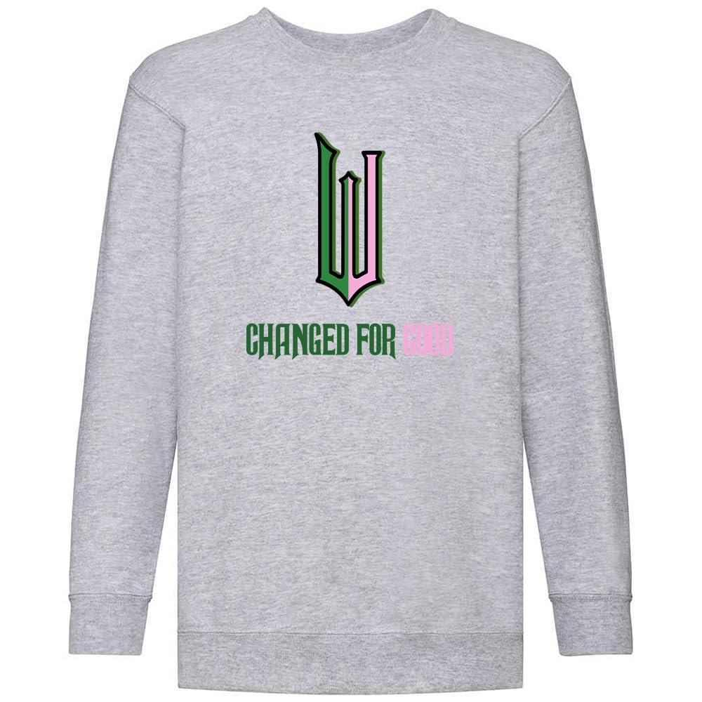 Expert Workwear Changed for Good Sweatshirt Movie Musical Inspired W Logo Fan Gift Grey