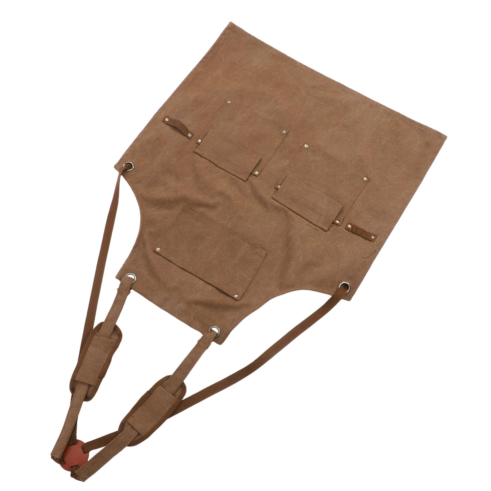 Delantal de Trabajo de Lona Resistente con Múltiples Bolsillos y Tirantes Ajustables Delantal para Carpinteros Jardineros y Chefs Protección Profesional para Cocina y Bricolaje