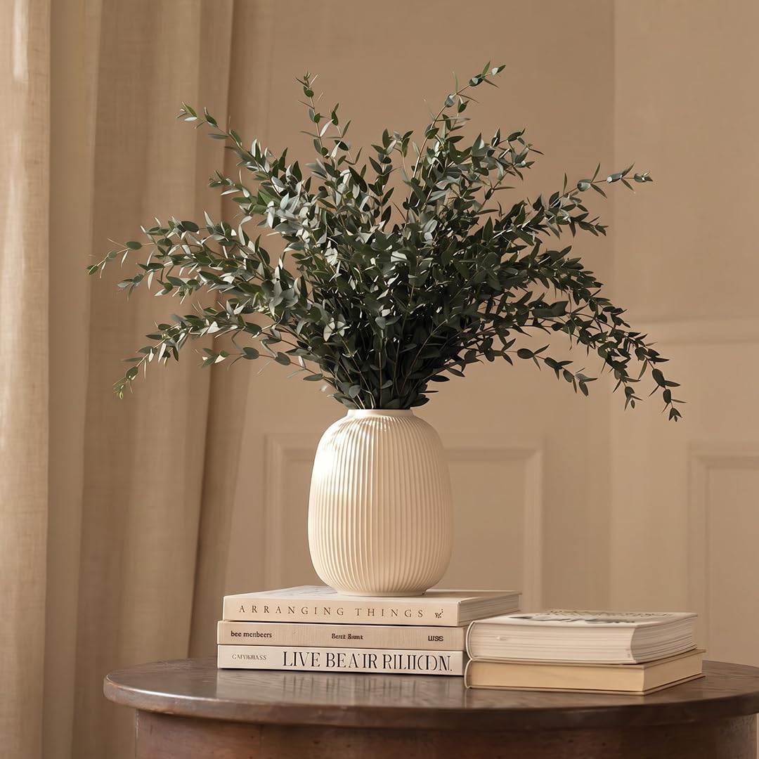 BLAINE Parvifolia Verde Preservado Decoración Ideal para Ramos de Flores Secas con Hojas Naturales Que No Necesita Mantenimiento 70 cm