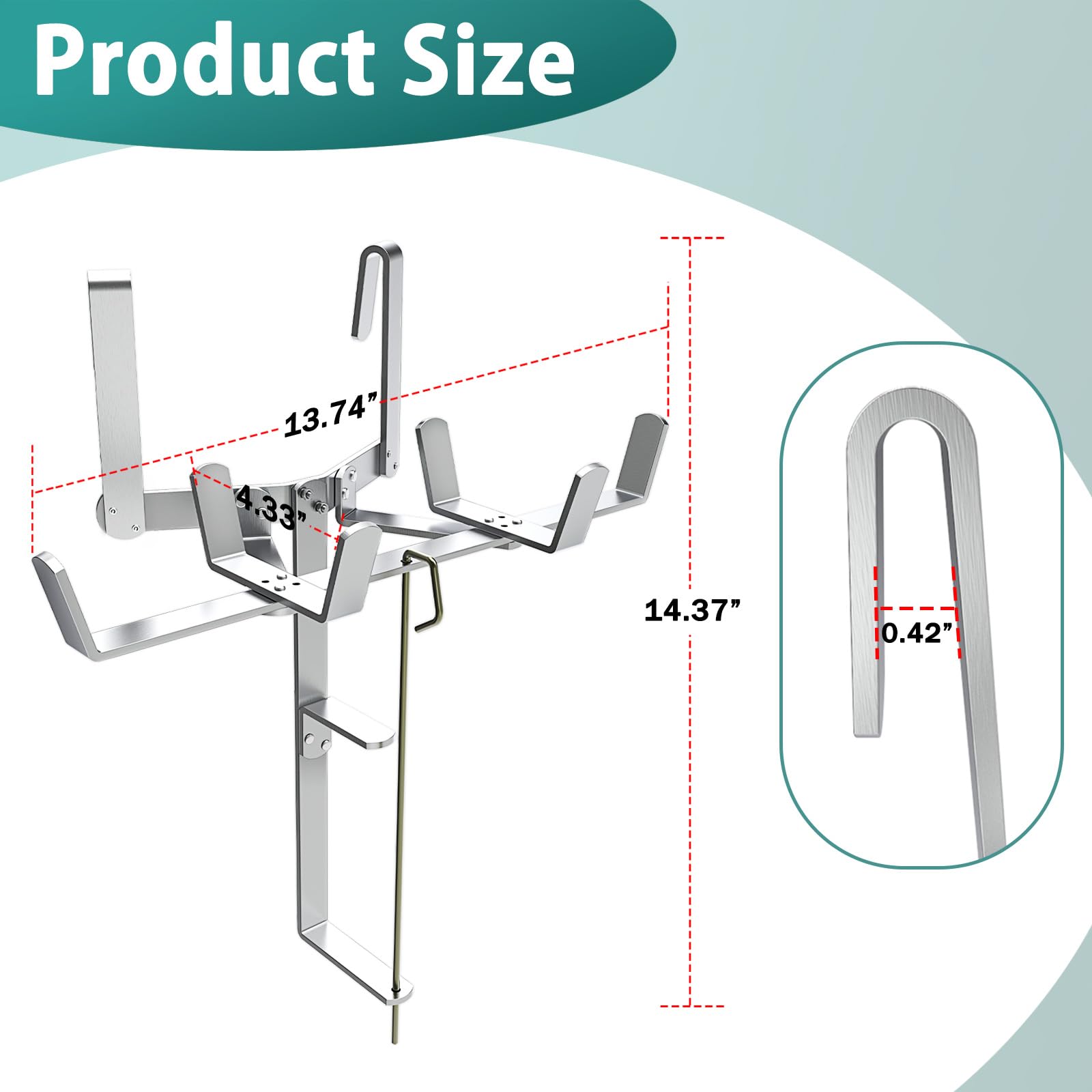 Aluminum Drywall Mud Pan Holder and Spool Tape Holder — Amazon image 2