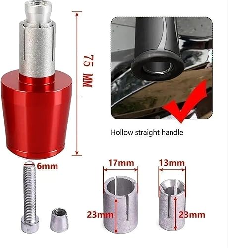 Miniatura 4 de Agarraderas de mango de motocicleta extremos de manillar de 78 pulgadas de gel de goma para Y&AMAHA FZ-07 2014-2016 FZ-09 2014-2016 FZ6R 2009-2015