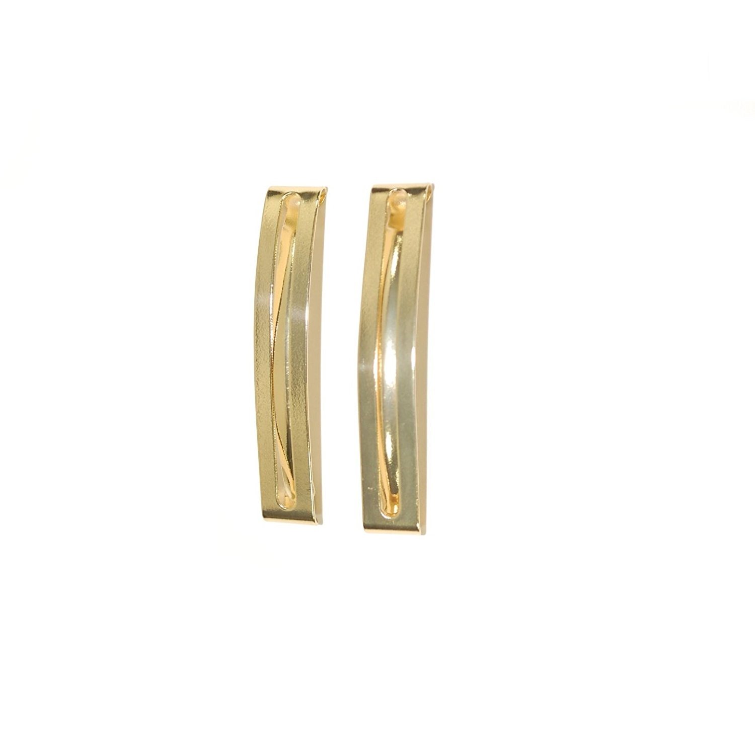 Mytoptrendz Gold Mytoptrendz® 2 Pack Small Hair Clip Barrette For Thin Hair