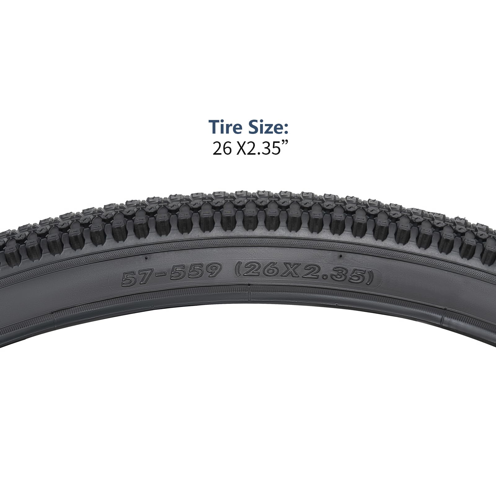 YUNSCM 2-PCS 26 "Mountain Bike Pneumatici 26x2.35 57-559 pneumatici compatibili Off Road Bike 26x2.30 26x2.35 26x2.40 Pneumatici della bicicletta (Y-708)