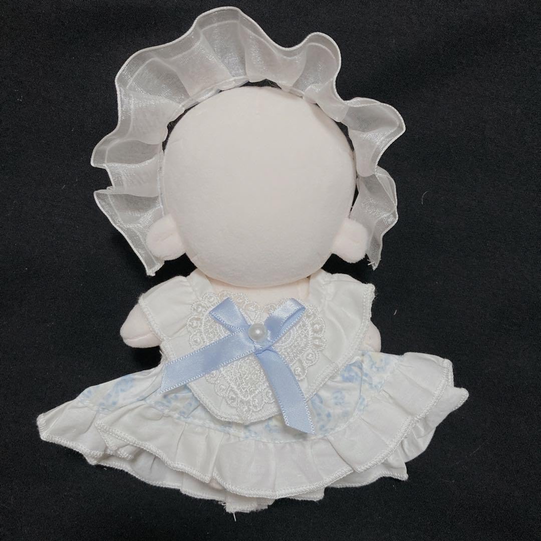 Amazon.co.jp: ぬい 服 15cm 16cm 20cm 水色 ドレス リボン セット 