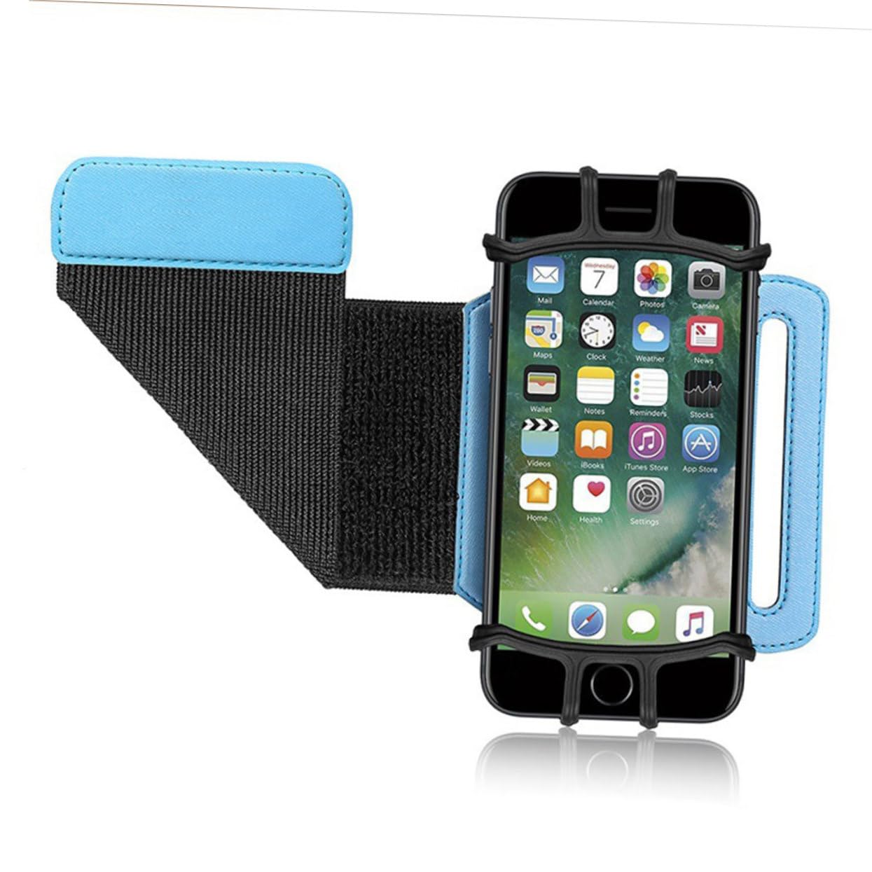 Mikikit 2stücke Handgelenk Handyhalterung Armband Mit Rotation Verstellbare Smartphone Halterung Für Jogging Und Sport Elastisches Material Zufällige Farbe
