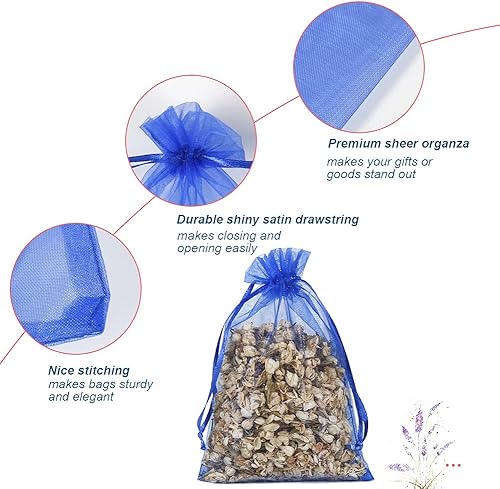 Miniatura 42 de HRX Package 100 bolsas de organza con cordón verde oliva, 4 x 6 pulgadas, bolsas de regalo de malla de caramelo, bolsas de joyería, bolsitas