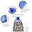 HRX Package Royal Blue Organza Bags 100pcs, 4 x 6 inch Mesh Drawstring Gift Bags Jewelry Pouches Small Sachet for Christmas Candy Party Favor