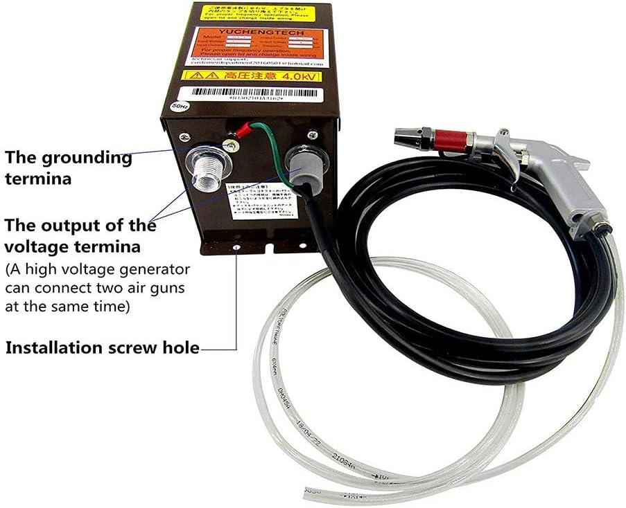 YUCHENGTECH Antistatic Air Gun New Ionizing Air Gun Sprayer (with high Voltage Generator(220V))