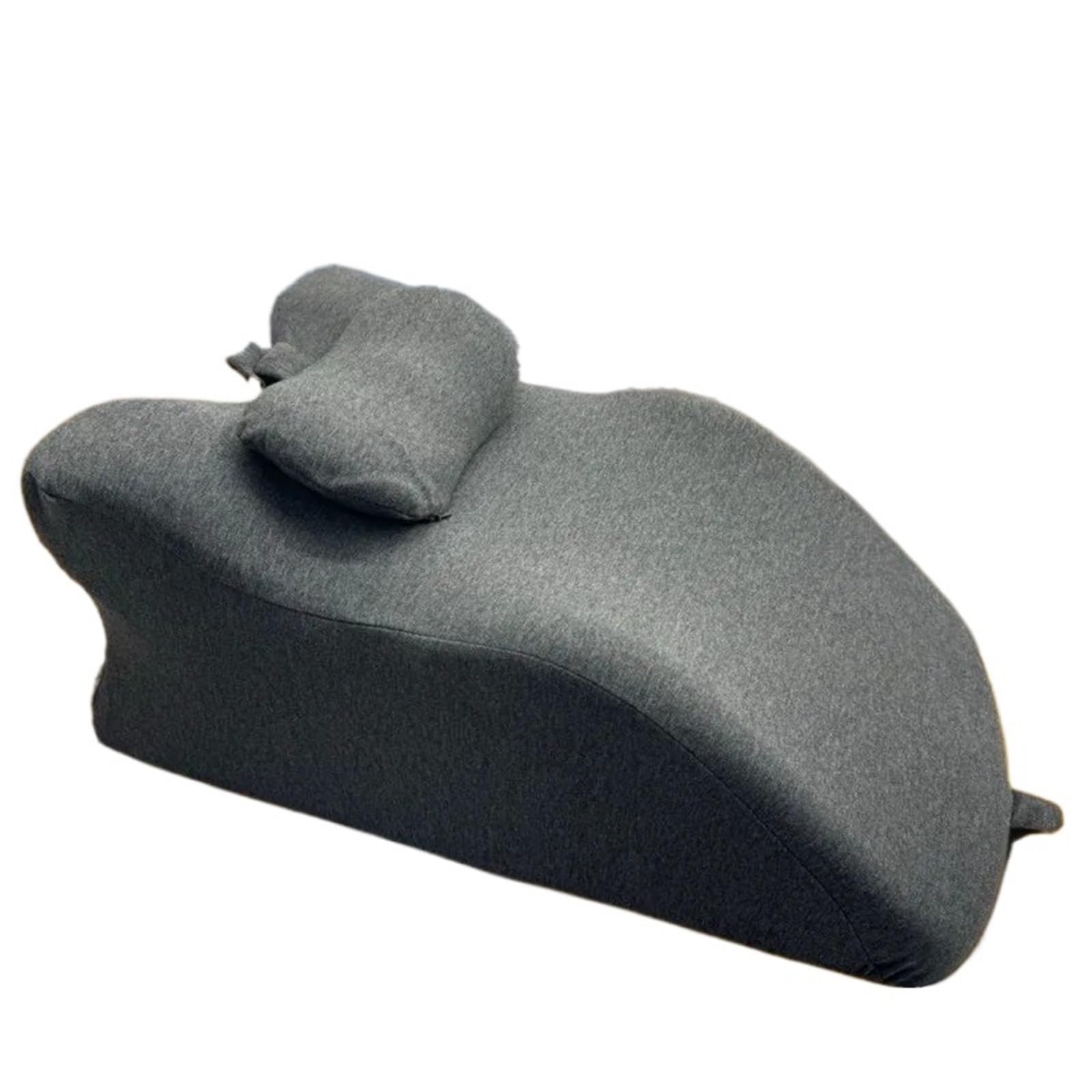 Oreiller multifonction pour couple de fesses sur le lit - Coussin amusant pour les couples enceintes (gris foncé)