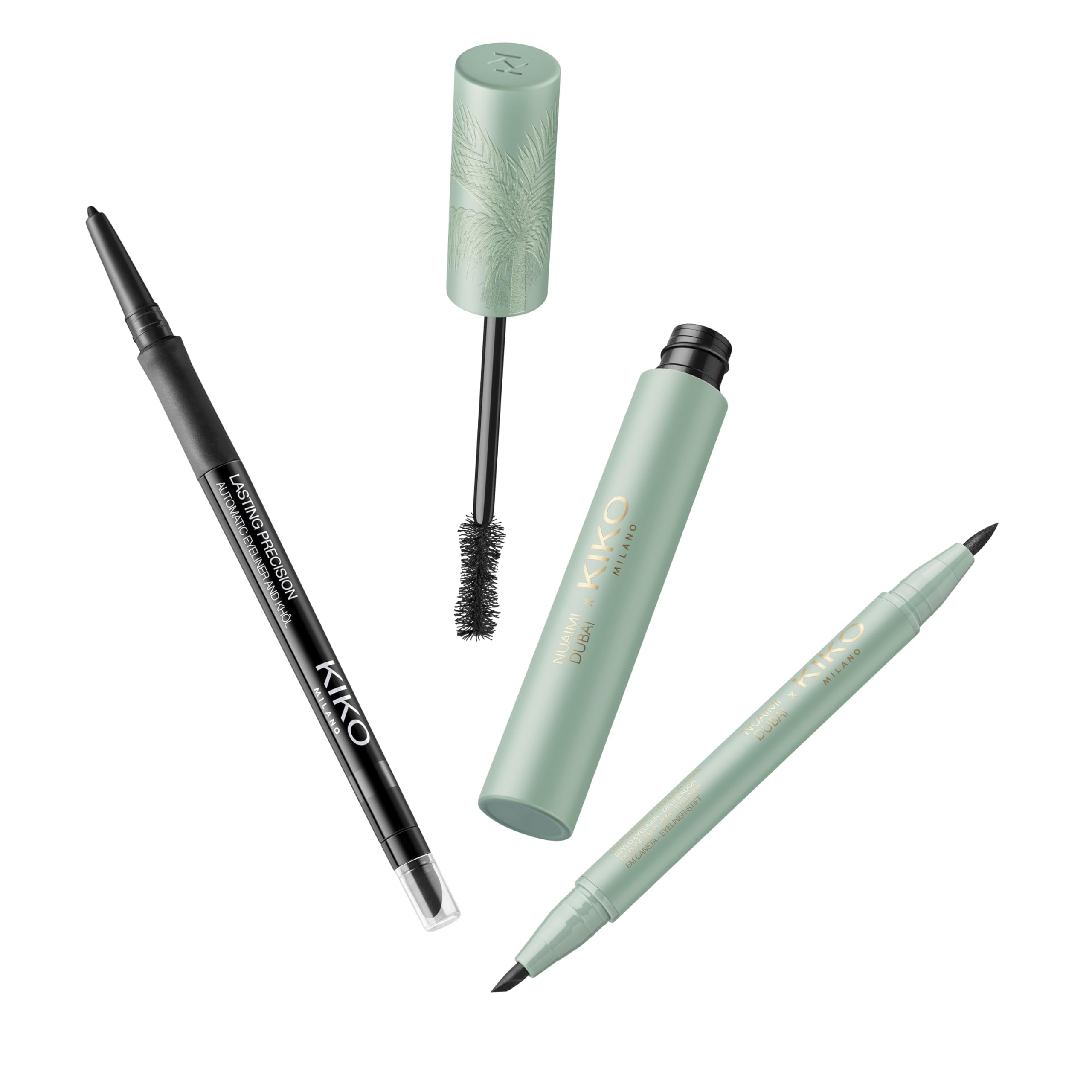 KIKO Milano Threads Of Time Dramatic Eyes Trio, Coffret Cadeau Yeux : Crayon Kajal, Mascara Et Double Eye-Liner