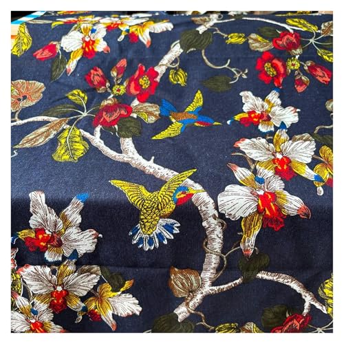 Tissu lin et coton bleu marine facile a coudre pour fabriquer son sac et rideau soi meme