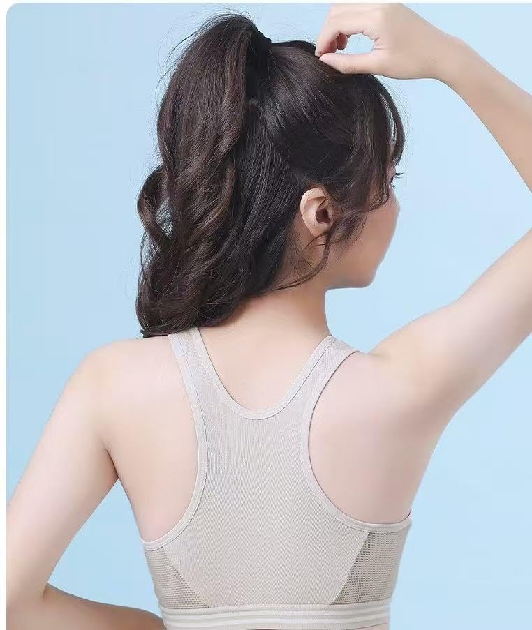 Girl Seamless Training Bras for Girls 10-12, Racerback Teen Bra Soft Light Sports Bra 10-18 with Fixed Padding4