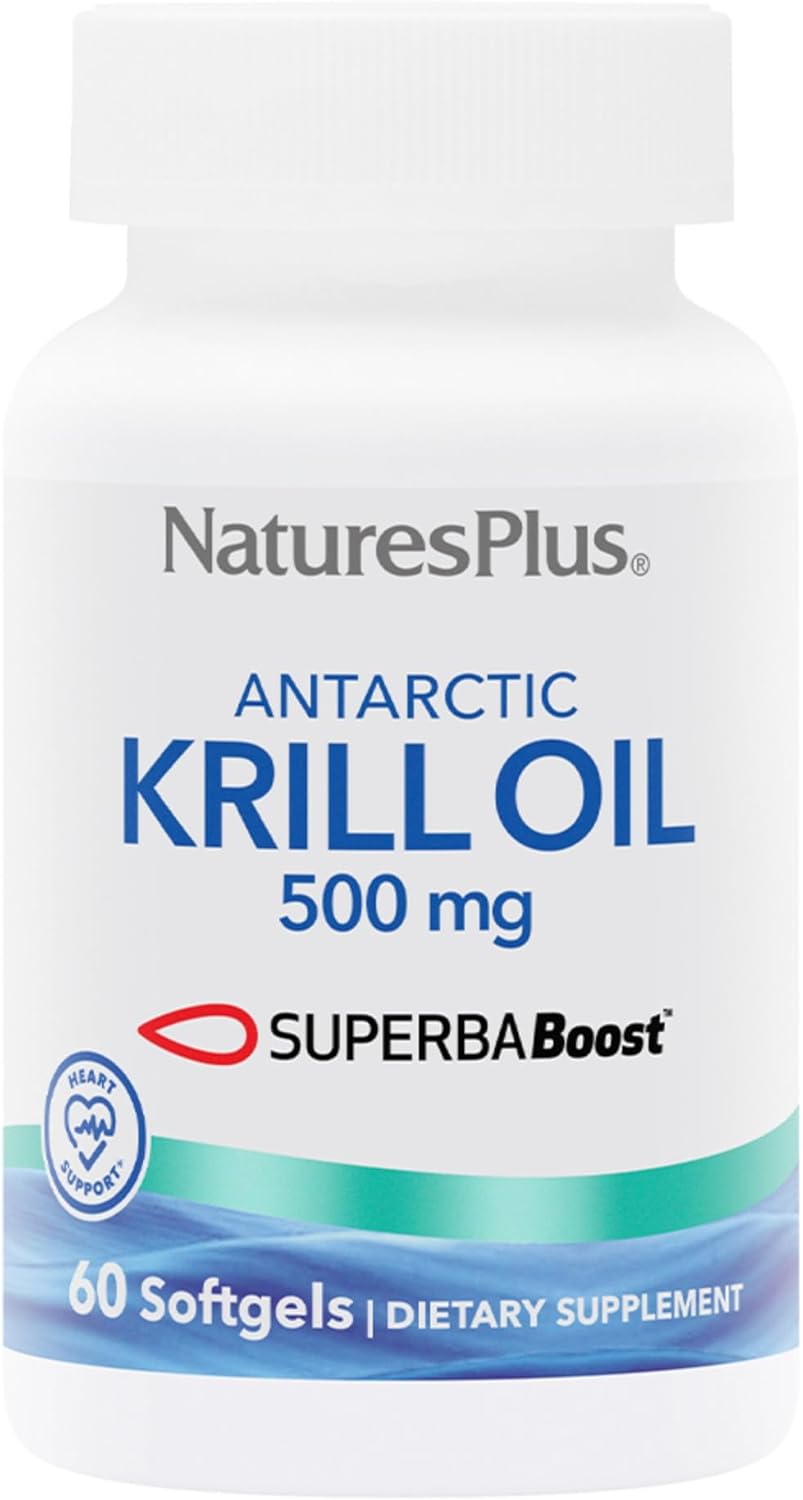 Natures Plus Antarctic Krill Oil 60 Softgels Supports