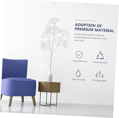 Miniatura 3 de NOLITOY Guirnalda de vegetación 2pcs simulado Ginkgo blanco adornos otoño plástico novia seda arreglos florales