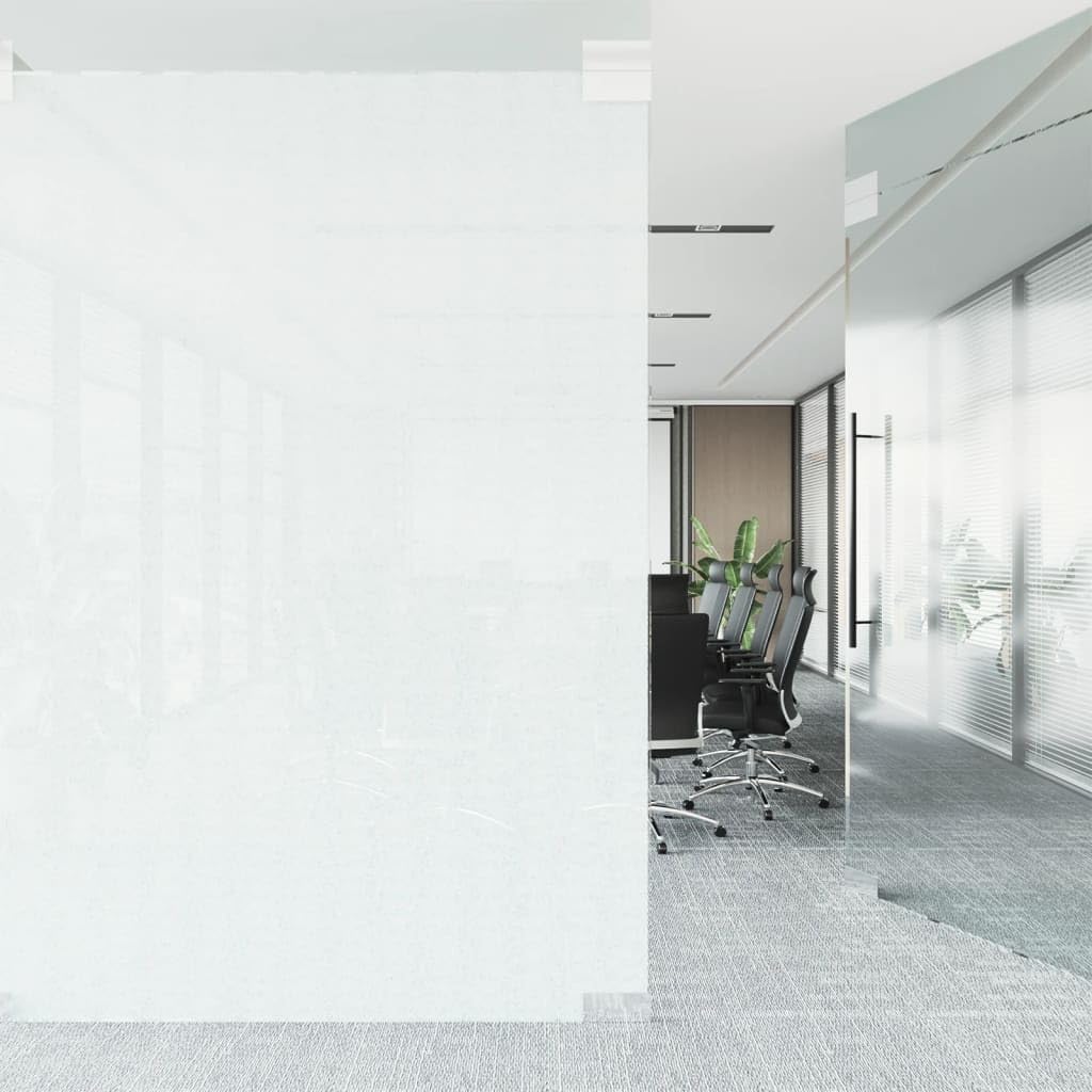 Lámina para ventana de PVC blanco mate, 60 x 500 cm, autoadhesiva, opaca, para baño, dormitorio, oficina, con protección UV y protección contra el calor, recortable