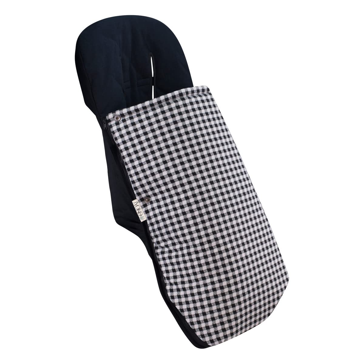 JYOKO KIDS Saco Universal para Cochecito, Sacos de Abrigo para Carritos, Saco Invierno Silla Paseo, Saco de Silla de Bebe con Cremallera Desmontable, Antimanchas (VICHY, ALGODON)