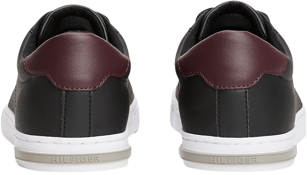Tommy Hilfiger Herren Vulcanized Sneaker Essential Leather Detail Vulc Schuhe