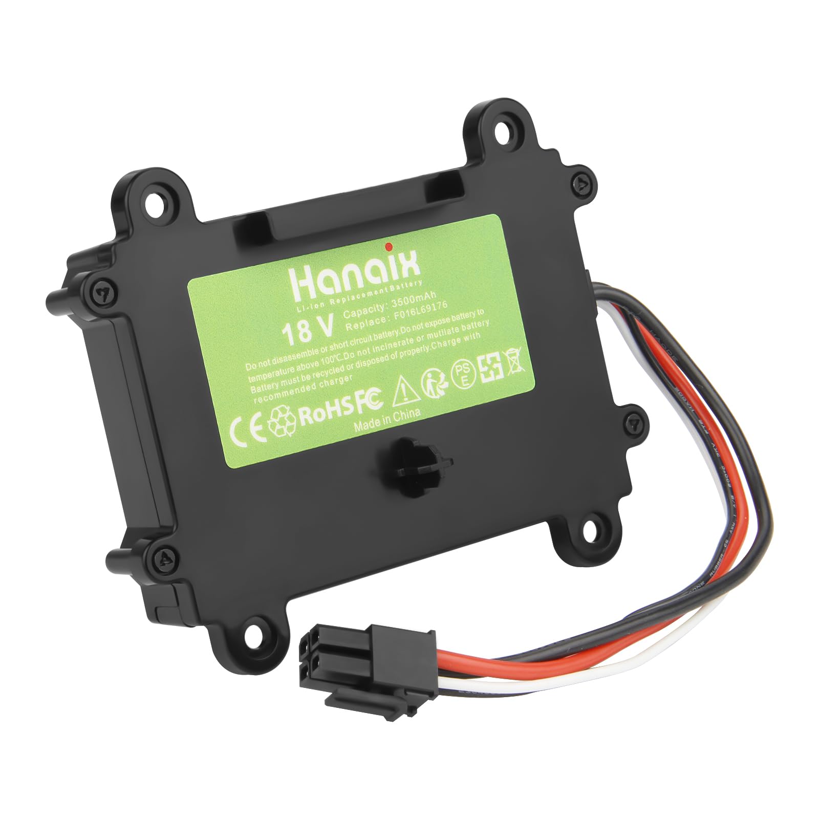 Hanaix 3.5Ah 18V Max Li-ion Replacement Battery for Bosch Indego 350, 400, M 700, M+ 700, S+ 350, S+ 400 Lawn Robot Lawn Mower