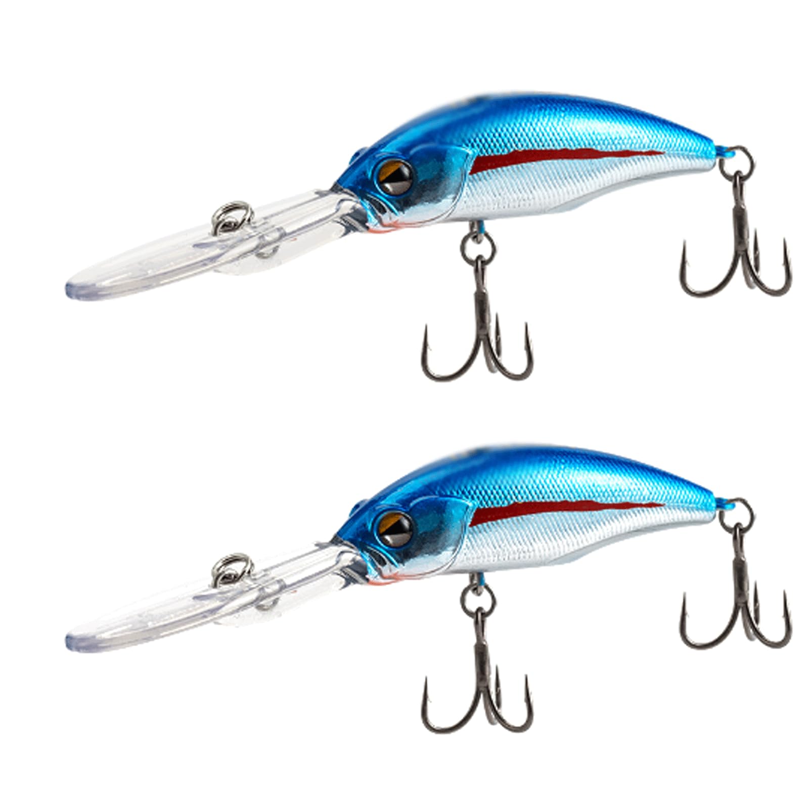 IvyLoutish Fishing Lure Bait Professional Fishing Bait 70mm 10g Suspend Wobbler Minnow Depth 1.5-2m Bass Pike Artificial Bait Tackle Fishing Tackle