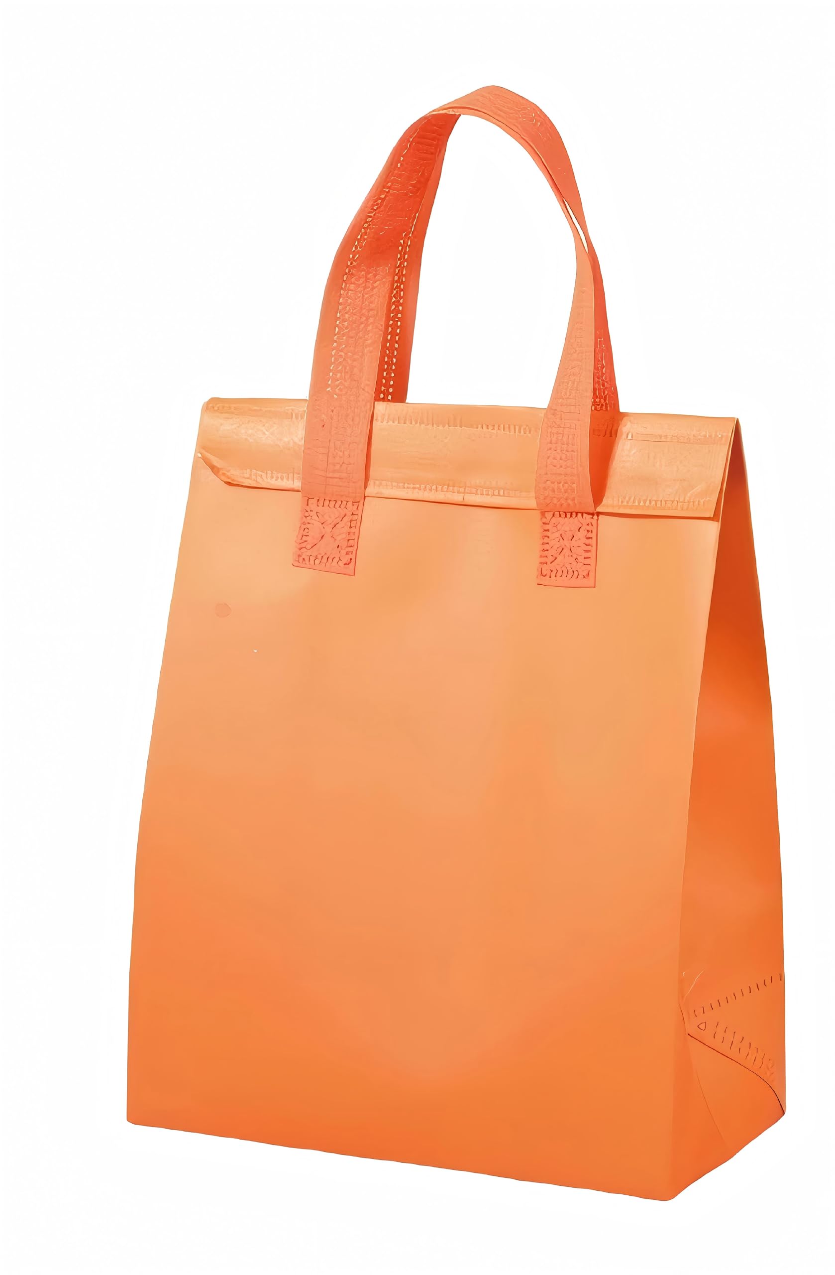 Ardorion Pack of 20 Insulated Bags Lunch Bag Takeaway Bags for Delivery Disposable Tote Bags Made of Non-Woven Fabric BBQ Cake Coffee Drinks (B, XS)