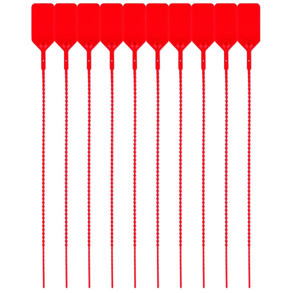 NationalFireSafetyEquipment LLC (1000 Pack) UL Rated Dateless Fire Extinguisher Tamper Seals Red, ?red