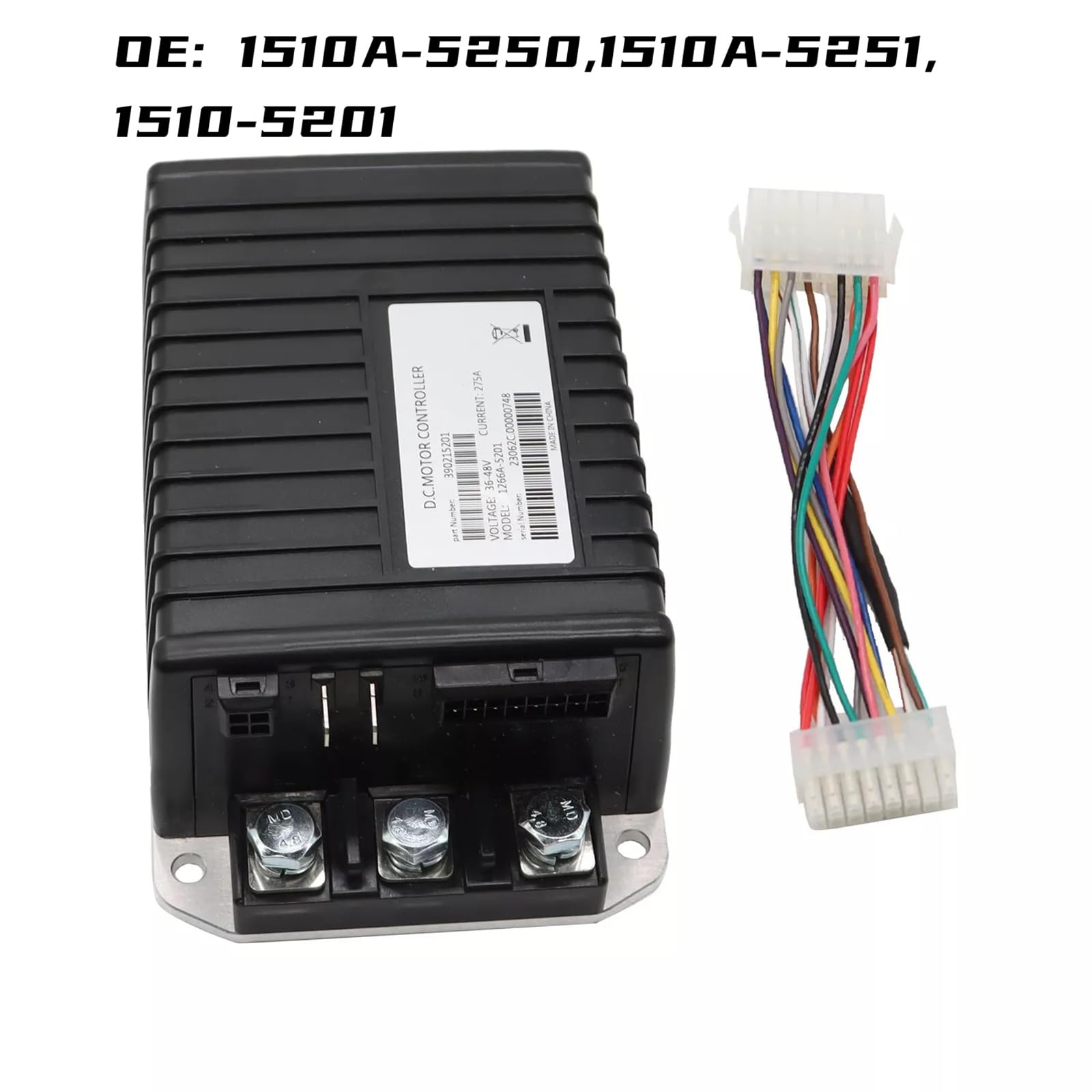 DAGIJIRD Sostituzione del regolatore del motore 48V 250A per il carrello di golf dell'automobile del club 1510A-5251 1510A-5250