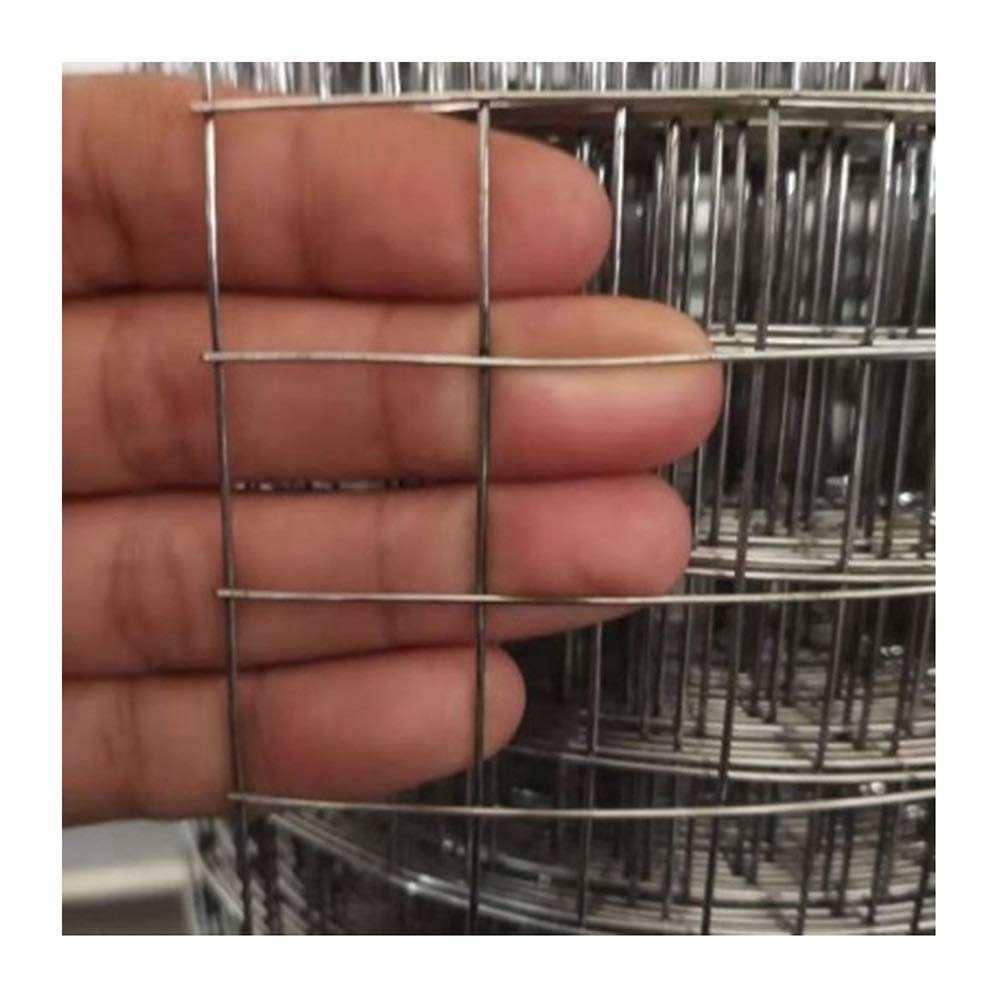 LSXIAO Rotolo di Rete Metallica, Zincato Panno Hardware, Saldato Recinzione di Sicurezza, 2cm Aperture Quadrate con Le Pinze per Gabbie per Animali, Pollaio, Rete del Camino