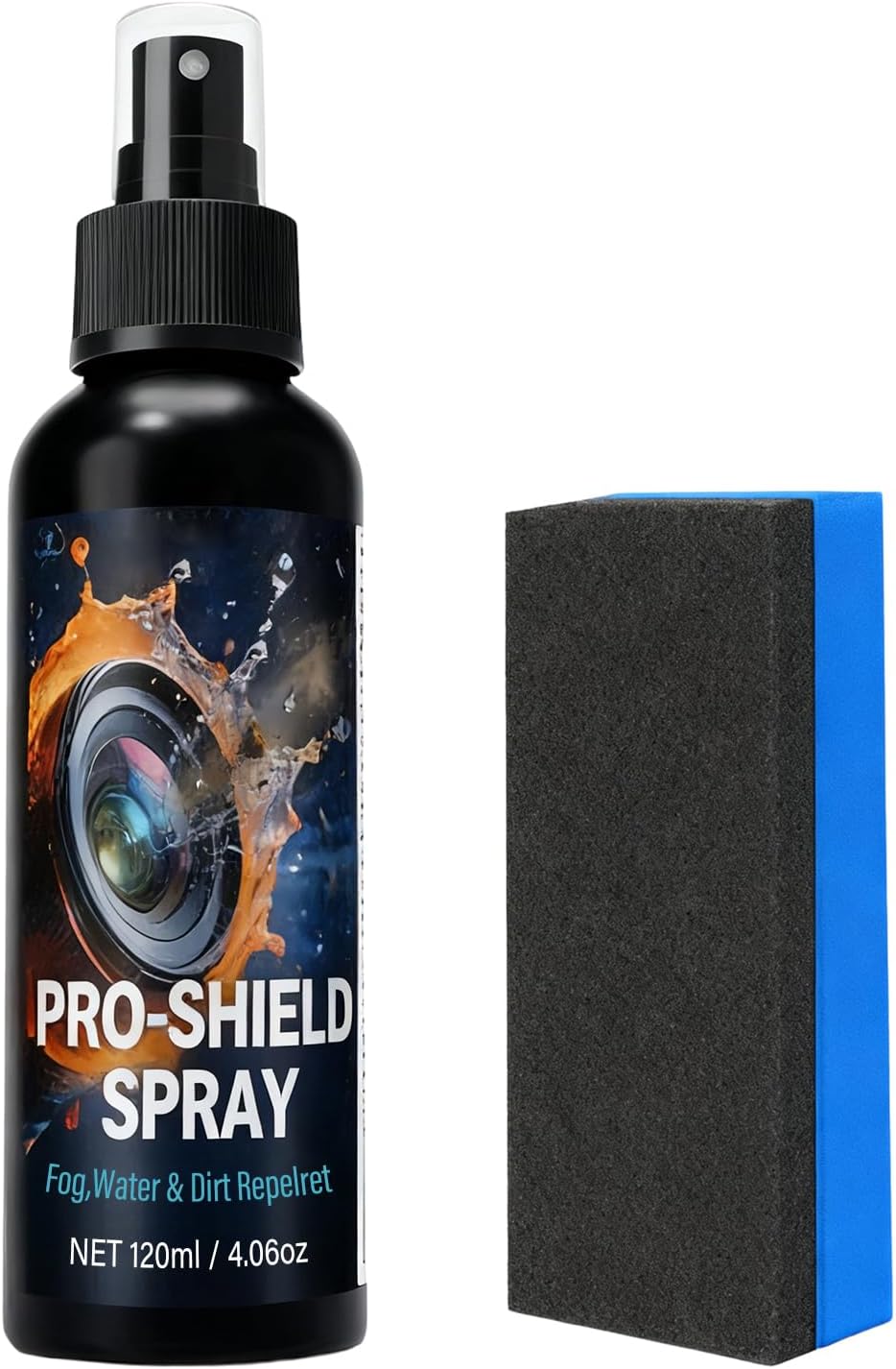 Lens Cleaning Spray - Defogger Solution for Goggles, Eyewear Electronics Clean Liquid, Safe Easy Use, Removes Smudges Fingerprints Quickly, Best Optical Cleaning Kit, Sports Workplace Commuting
