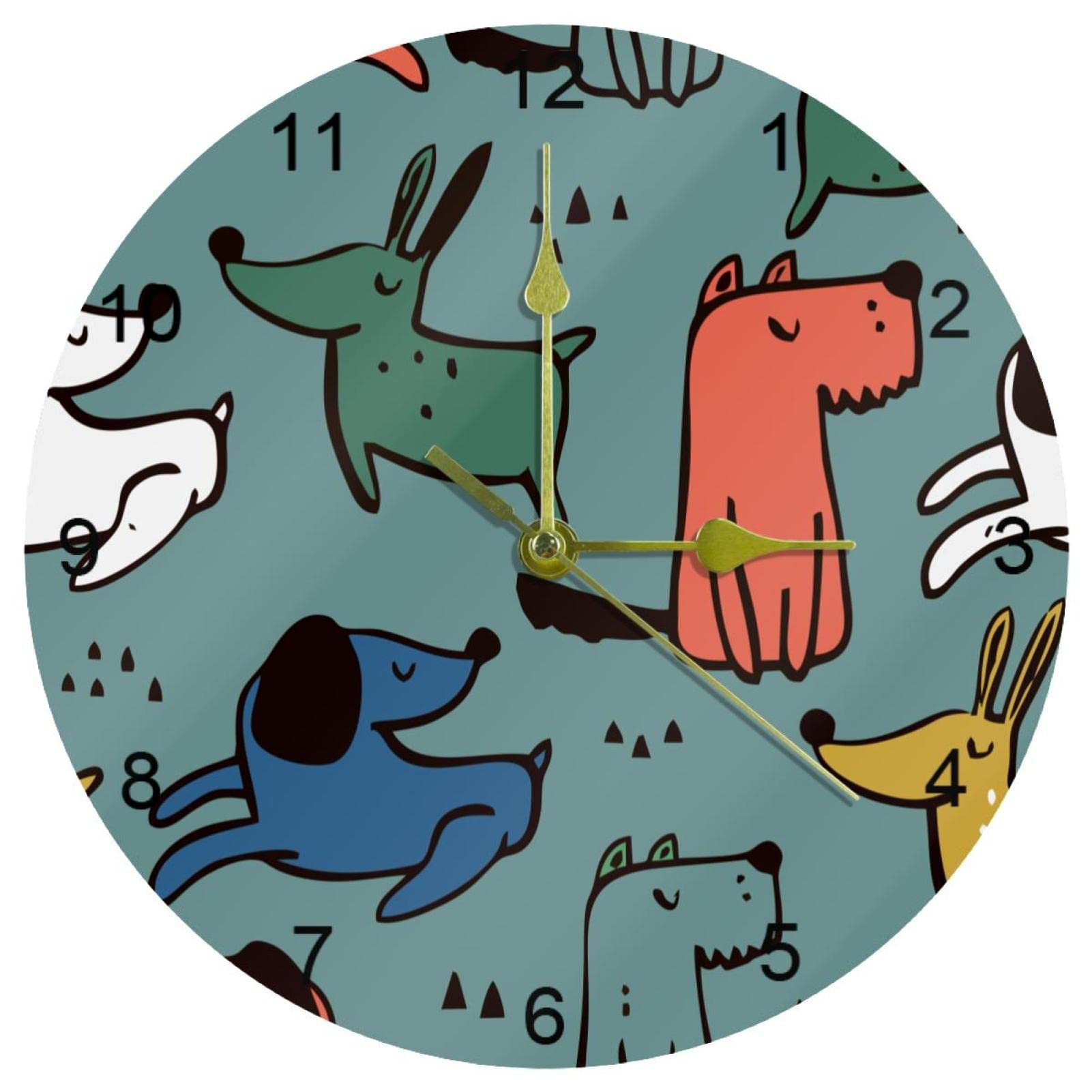 Horloge murale silencieuse avec chiffres arabes pour retrouver le calme à l'école