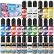 Ink Set - ERCorArt 26 Lebendige & Konzentrierte Epoxidharz Farbe, Epoxidharz Set für Kunstmalerei, Harz Petrischalenherstellung, Becherherstellung - 10 ml/Flasche