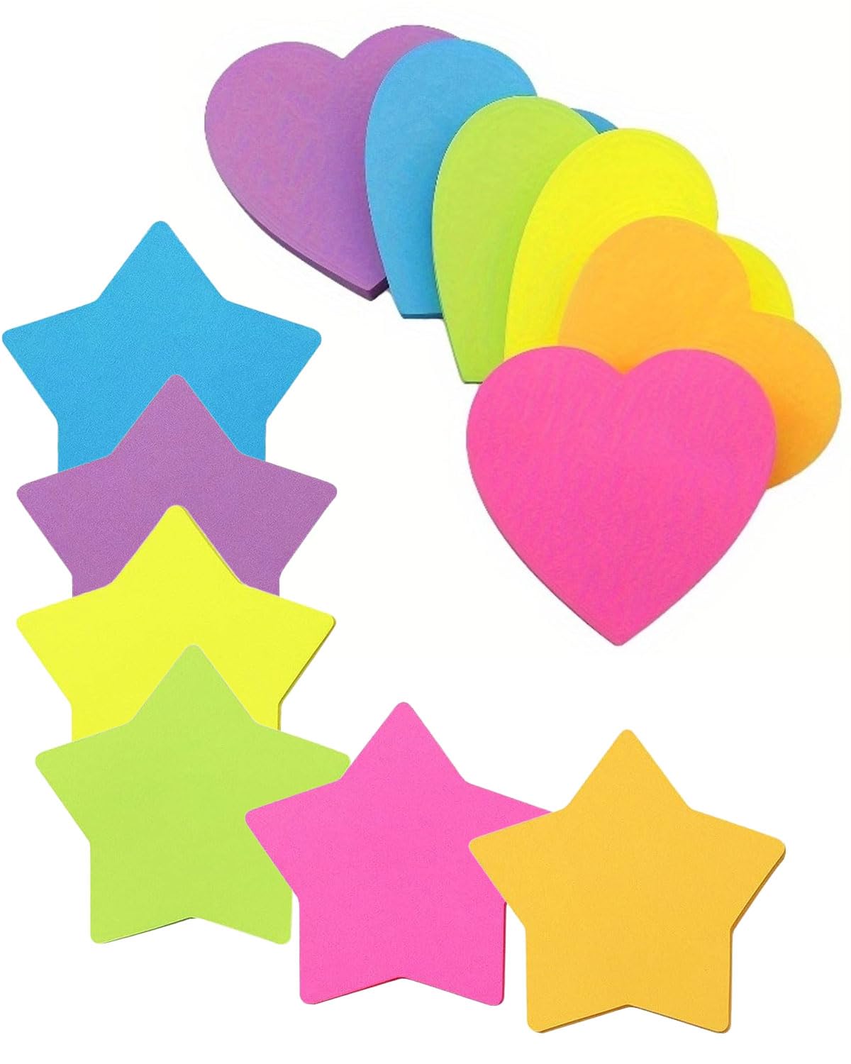 6 fogli adesivi a forma di cuore, stelle per album fotografici, scrapbook Stickers Aesthetic Glitter Sticker Journaling Junk Journal accessori scrapbooking stickers adesivi trasparenti glitter