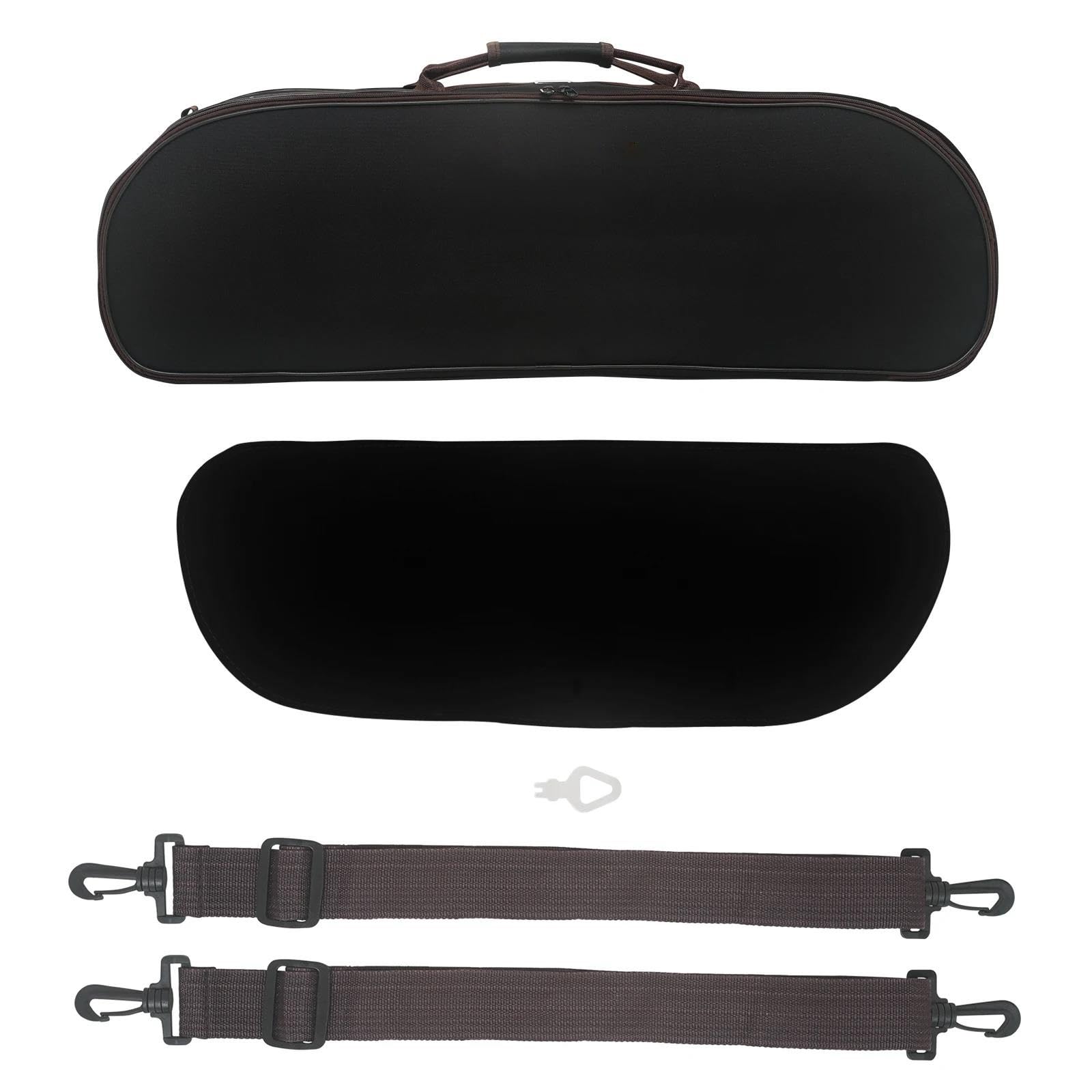 Accesorios Profesionales Violin Accesorios Para Caja De Almacenamiento De Violín Tamaño 4/4(Silver buckle)