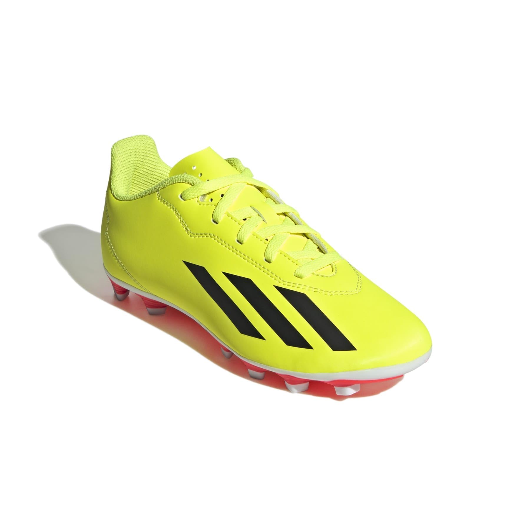 adidas Soccer X Crazyfast Club Flexible Ground (Little Kid/Big Kid) Team Solar Yellow/Black/White 12 Little Kid M